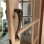 WSK Brand Lion Size 10 inch Main Door Handle Brass Antic Finish | Home Decor | Door Decor | Antic Brass Door Handle Set of 1 Pcs (Made in India) DH1501-001 photo review